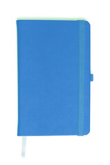 Notepad with hard cover. Top view.
