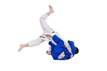 throw judo fighter in sport competitive