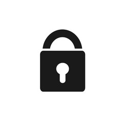 Vector illustration, security, lock icon.