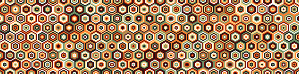  Hexagonal Maze pattern abstract illustration