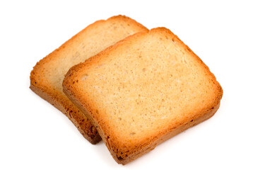 bread on a white background