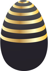 black and yellow easter eggs