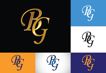 Initial Letter B G Logo Design Vector. Graphic Alphabet Symbol For Corporate Business Identity