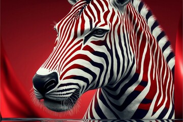 redcarbon fiber with metallic stripes like zebra hd image