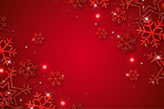 Christmas Red Background Image