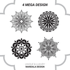 Luxury Mandala Pattern For Textile, Clothing, Or Tattoo etc. Mandala Design.
