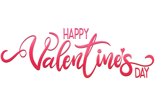 Happy valentines day lettering calligraphy