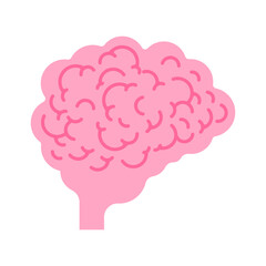 Brain isolated. Brains Vector illustration