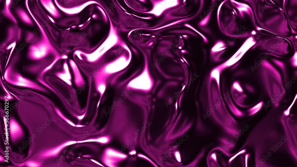 Poster Blue and pink bubbling muck. Design. Boiling blots creating bubbles made in 3d format.