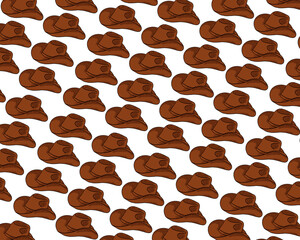 Orange Cowboy Hat Background