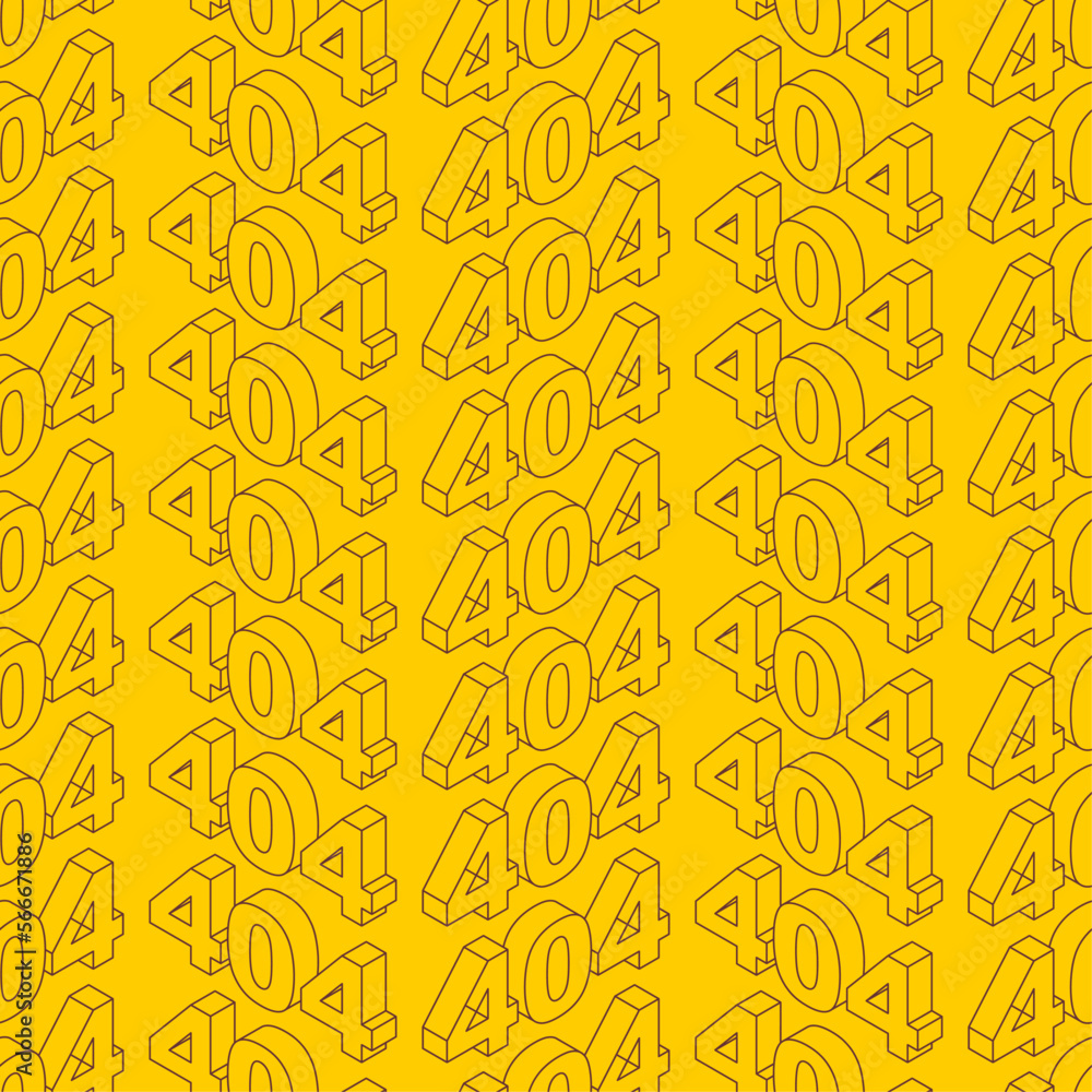 Poster 404 error pattern seamless. there is no such page on internet background. stub for the site. 404 not