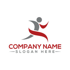 Fitness logo design with vector file.