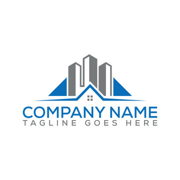 Real estate logo with vector file.