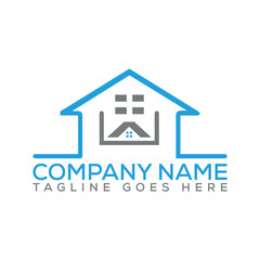 Real estate logo with vector file.