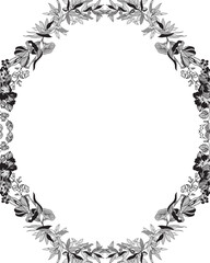 Seamless vintage floral lace pattern