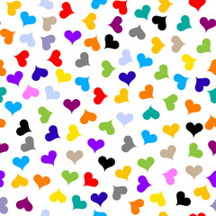 Valentine Day background. Vector seamless image.