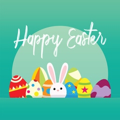 The Illustration of Happy Easter