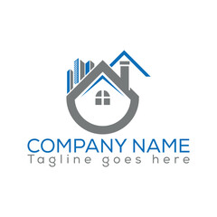 Real estate logo with vector file.