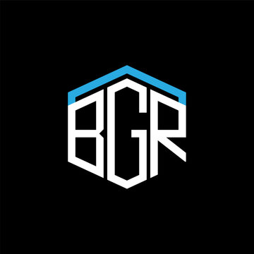 BGR letter logo abstract creative design. BGR unique design	