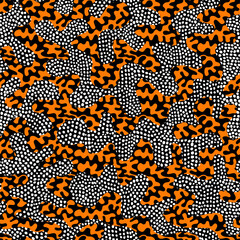 Vector ethnic tribal pattern. Seamless art image.