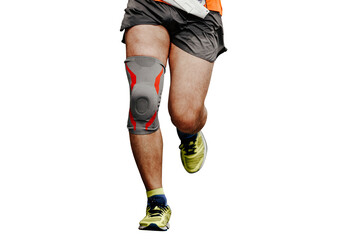 legs runner man in knee pads running