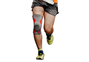 legs runner man in knee pads running