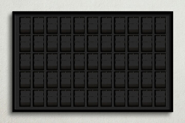 Blank flip board chart set, mechanical display design