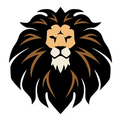Lion Head Logo Vector Mascot Design Template