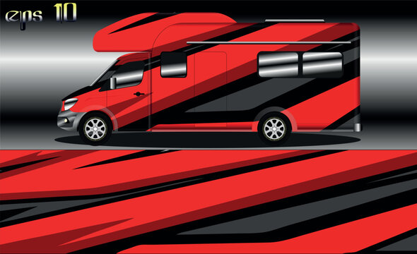 racing background vector for camper car wraps and more