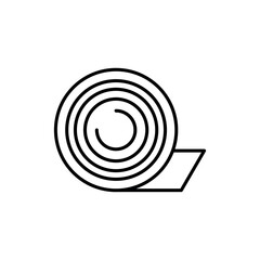 Adhesive cloth tape color line icon.