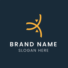 Ilustration vector graphic of K logo design concept template