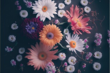Flowers with dark Background