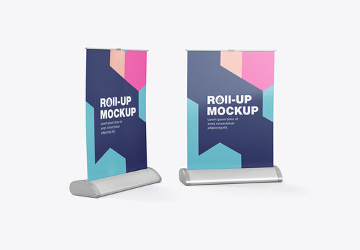 Small Roll-up Banner Mockup