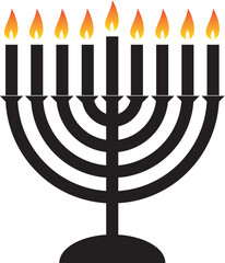 Fototapeta premium Hanukkah Menorah
