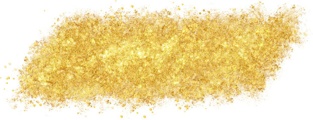 Gold brush sprinkles shiny