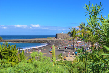 Obraz premium Playa Jardín, Puerto de la Cruz, Tenerife