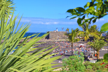 Playa Jardín y Castillo San Felipe, Puerto de la Cruz