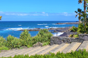 Naklejka premium Playa Jardín, Puerto de la Cruz, Tenerife