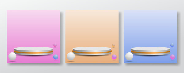 Background with podium for displaying products