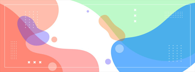 Fototapeta premium background banner. colorful, gradation color bubbles