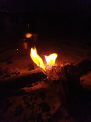 Fire in the desert