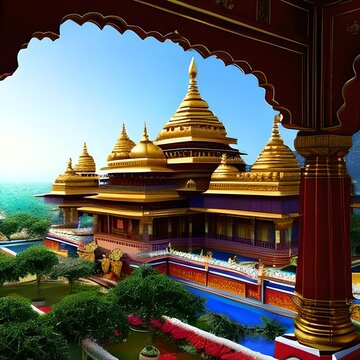 Lord Krishna's palace in Dwaraka