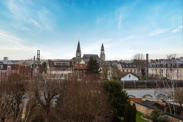 Vue sur Notre-Dame de Poissy