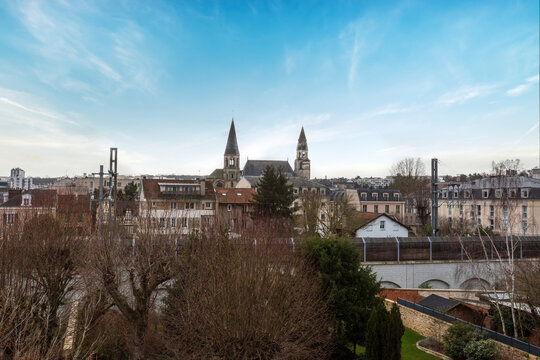 Vue sur Notre-Dame de Poissy