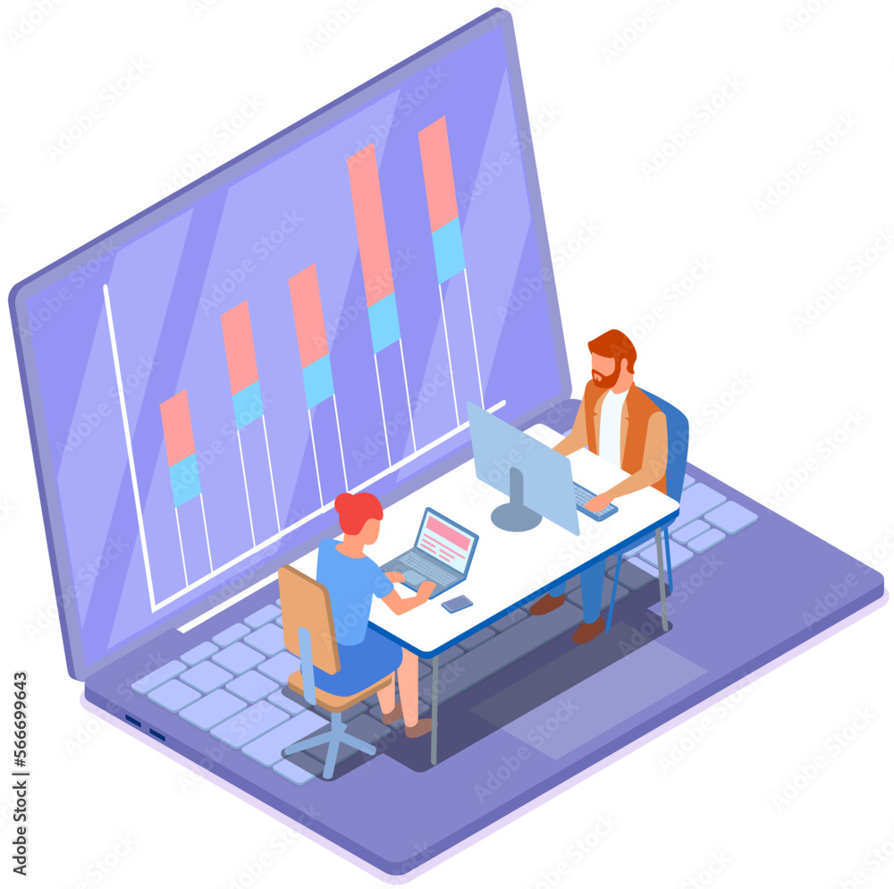 Aufkleber project task management and effective planning icon with female analyst. program development strateg