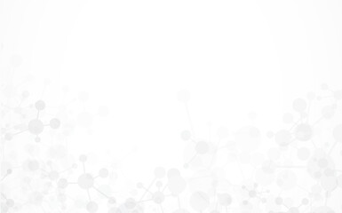 Molecular structure background. Science and technology concepts