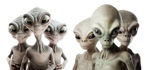 Foto op Canvas alien on a transparent background for decorating projects. AI generative © STOCK PHOTO 4 U