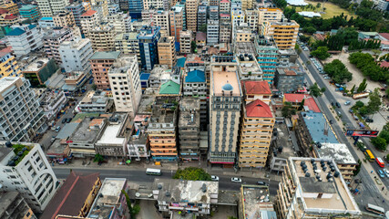 Fototapeta premium aerial view of Dar es salaam, Tanzania