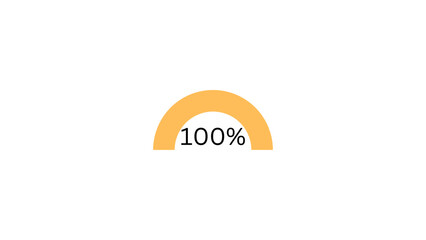 100 % Radial Progress Bar