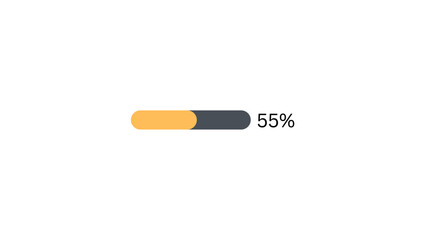 55 % Progress bar